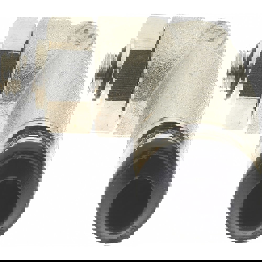 Push-To-Connect Tube to Metric Thread Tube Fitting: Swivel Elbow, M5 Thread